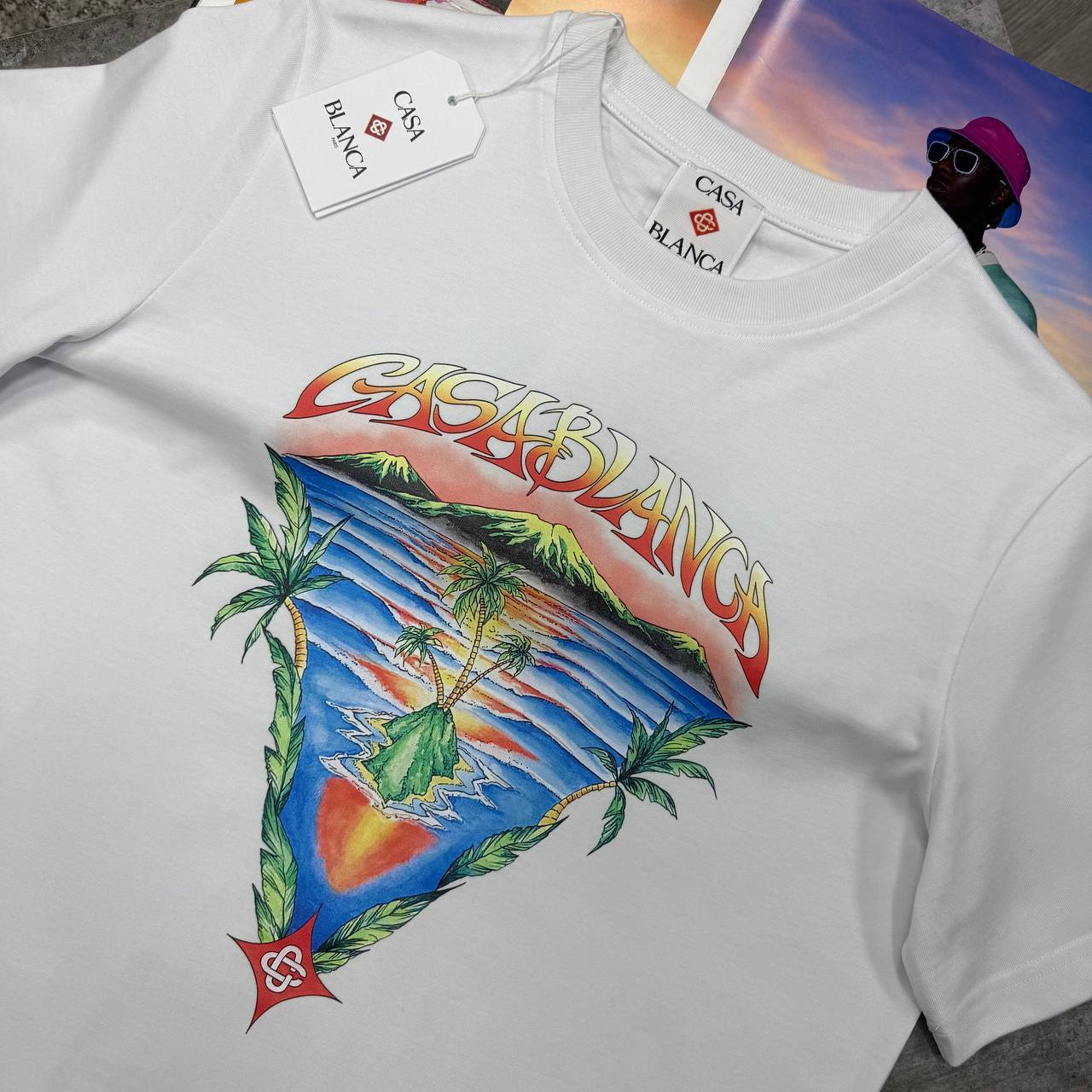 Casablanca Innocence Triangle T-shirts in 2 Colors UK Reps AAA Quality