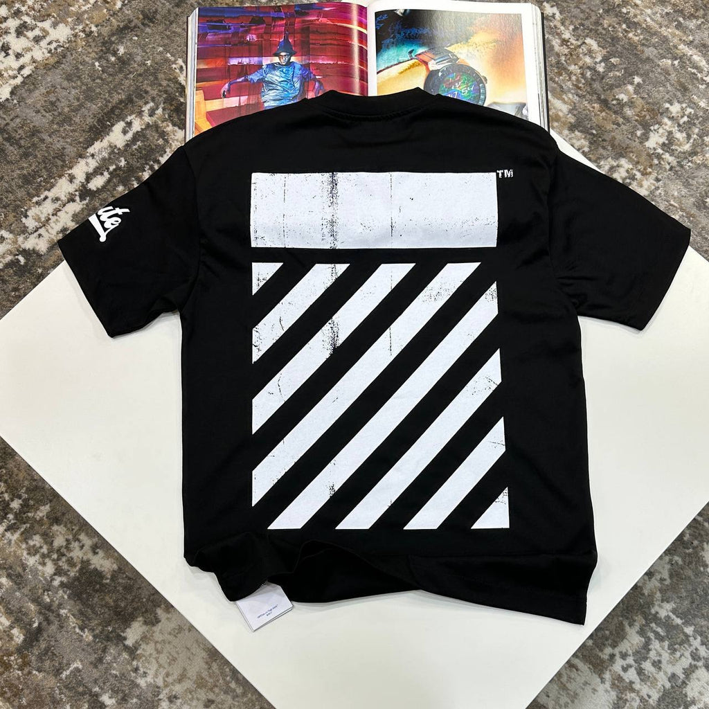 Off-White Big Off Diagonal T-Shirts in 2 Colors UK Reps AAA Quality
