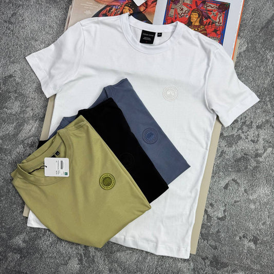 Canada Goose Gladstone Cotton T-Shirts Mens in Multiple Colors UK Reps AAA Quality