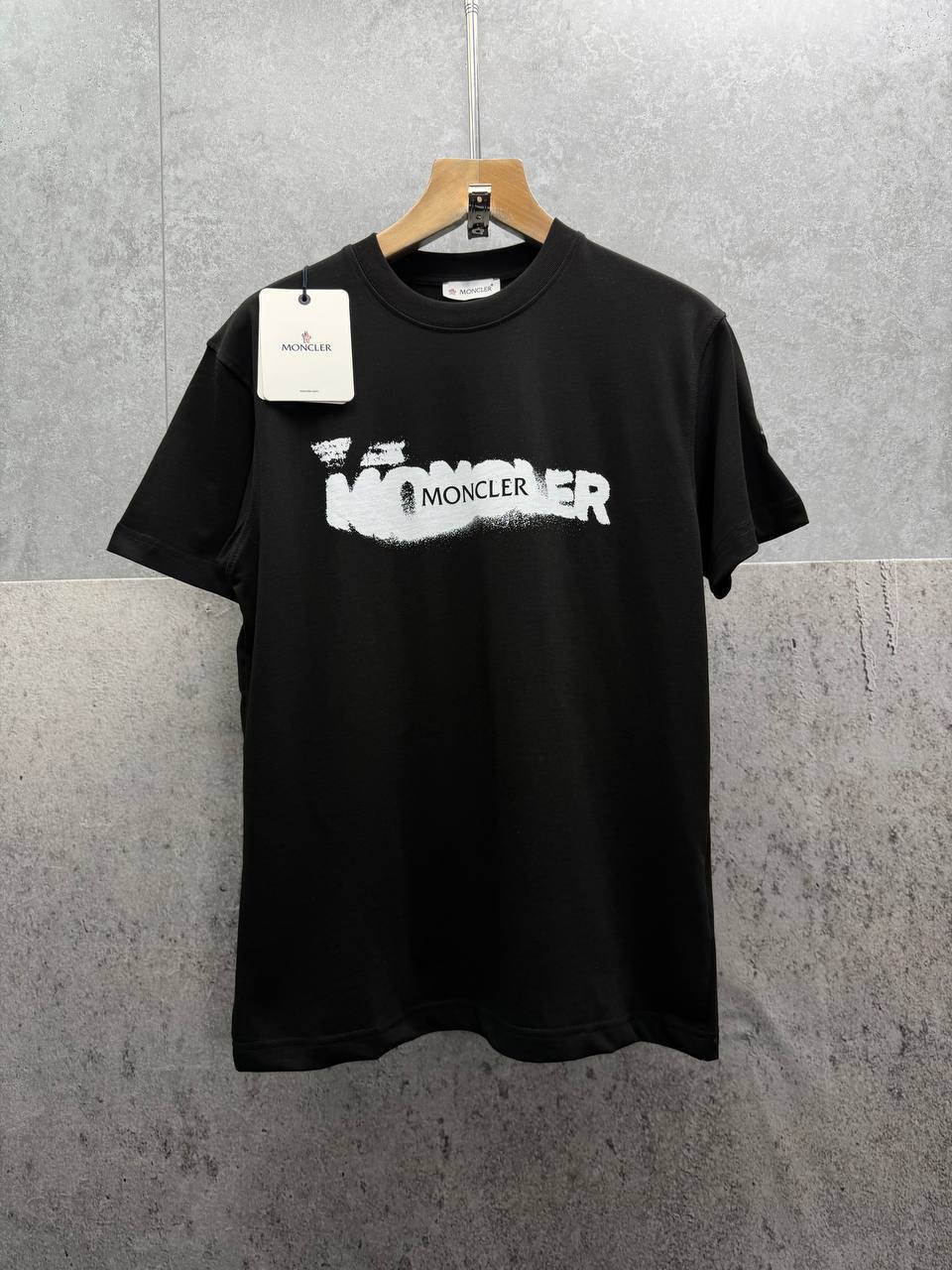 Moncler Graffiti Logo T-Shirts in 2 Colors UK Reps AAA Quality