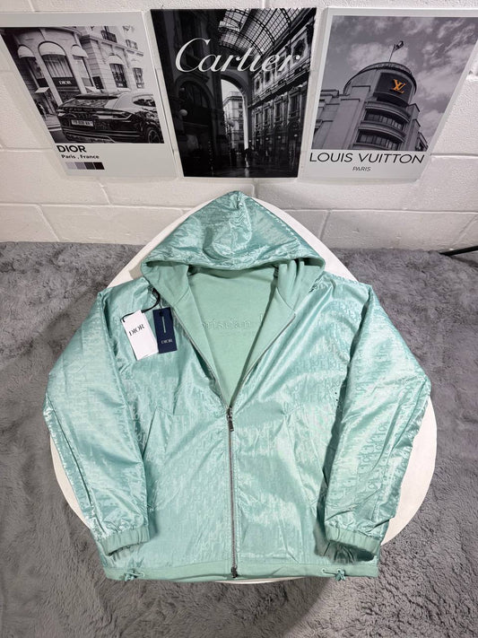 Christian Dior Couture Reversible Hooded Mint Green Jacket Mens UK Reps AAA Quality