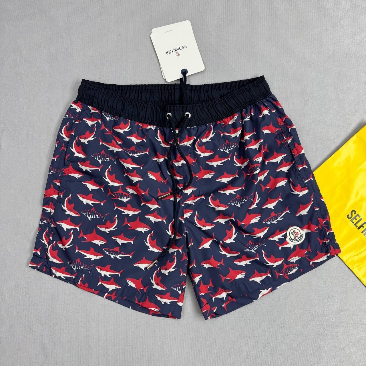 Moncler Cotton Short-Sleeved Polo Shirts & Shorts Set Logo-Patch Mens UK Reps AAA Quality