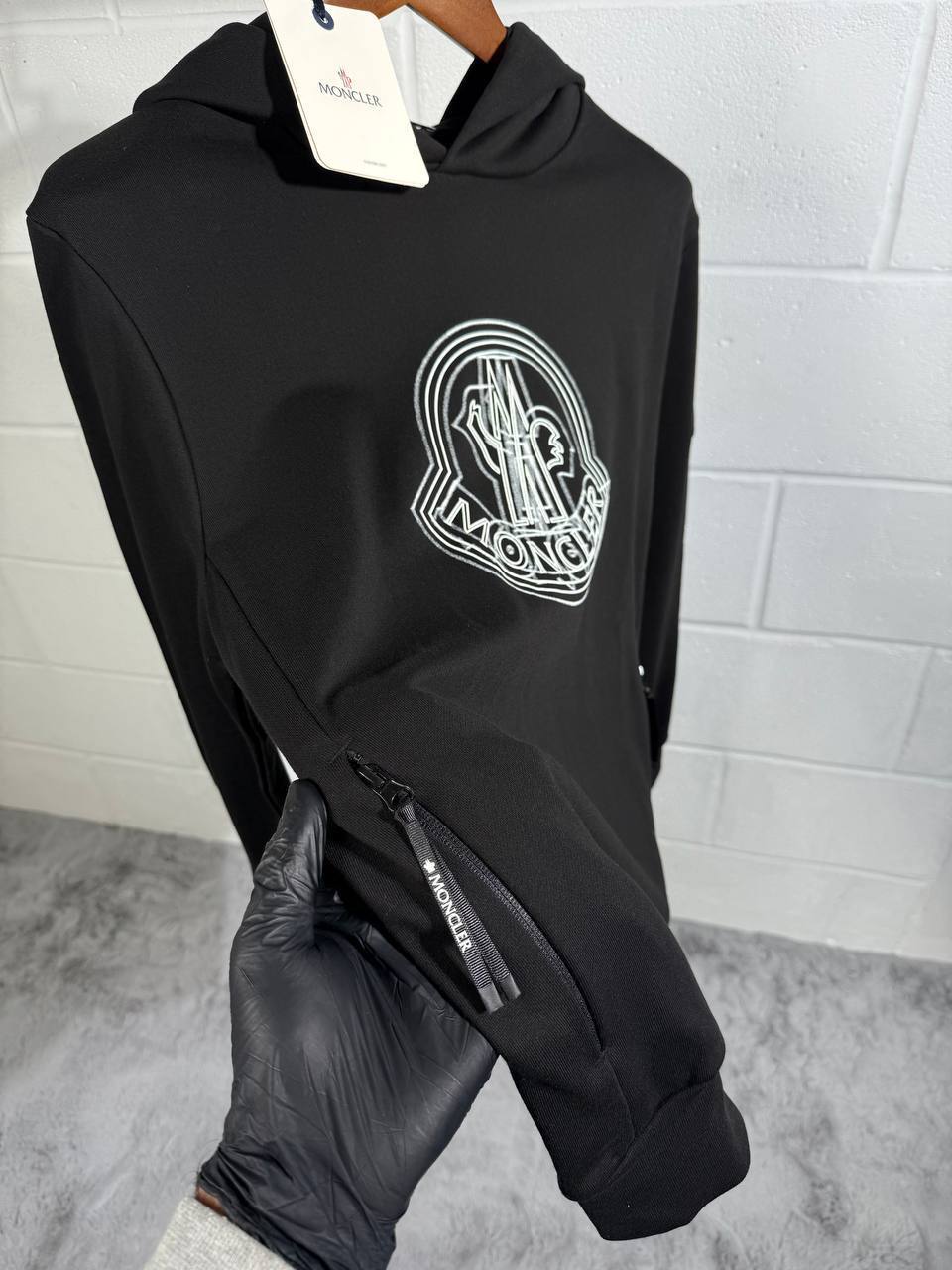 Moncler Embroidered Logo Motif Hoodies in Multiple Colors Best Sale UK Reps AAA Quality