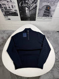 Louis Vuitton Cashmere-Wool Blend Half-Zip Ready to Wear Jumpers Mens in 2 Colors Best Sale UK Reps AAA Quality
