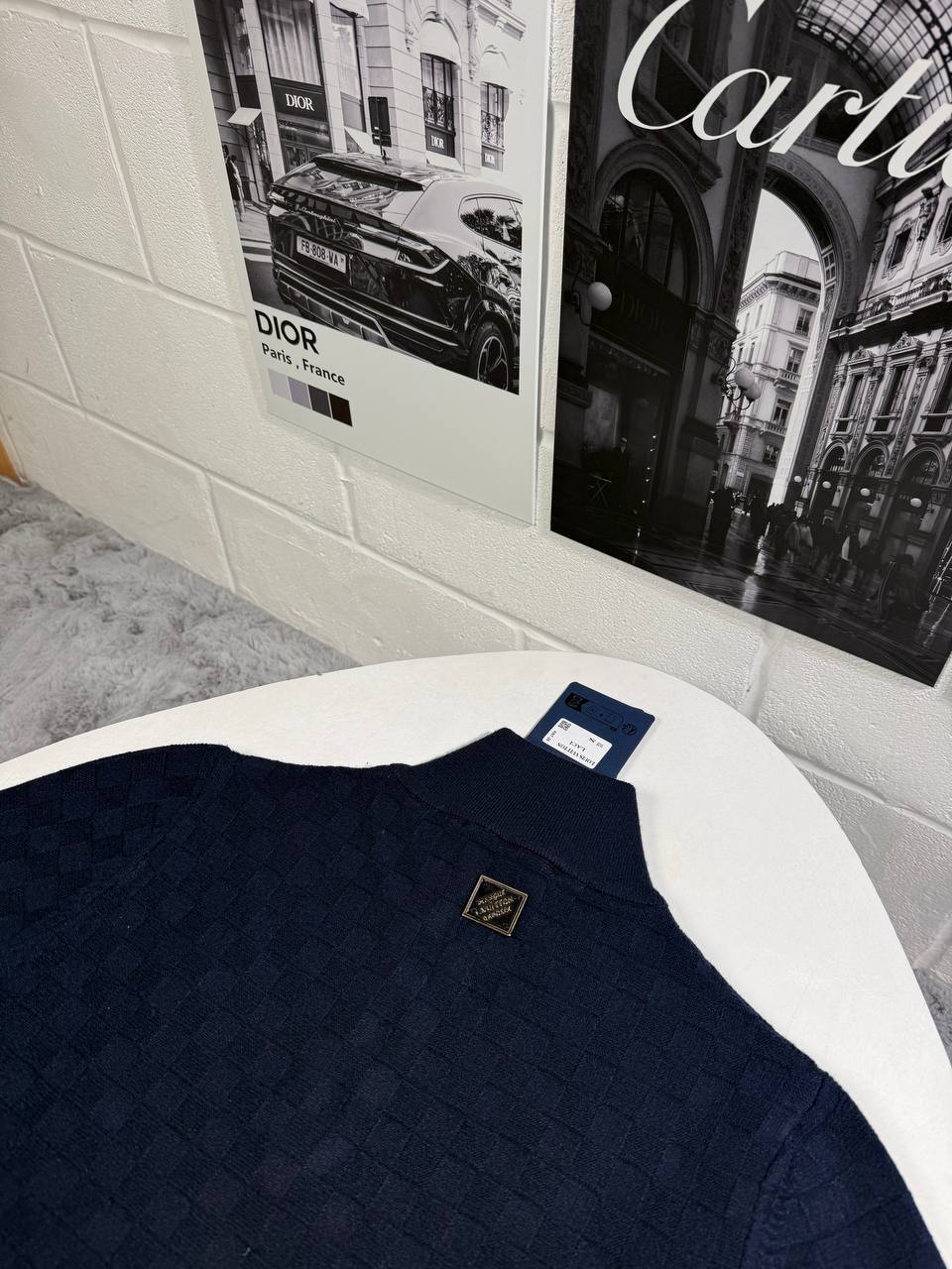 Louis Vuitton Cashmere-Wool Blend Half-Zip Ready to Wear Jumpers Mens in 2 Colors Best Sale UK Reps AAA Quality