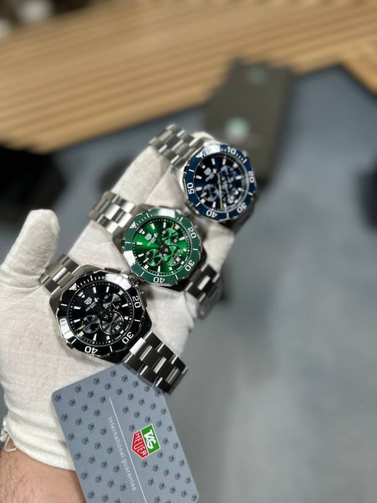 Tag Heuer Aquaracer Silver Stainless Steel in Multiple Dial Colors Mens Watches Best Sale UK Reps AAA Quality