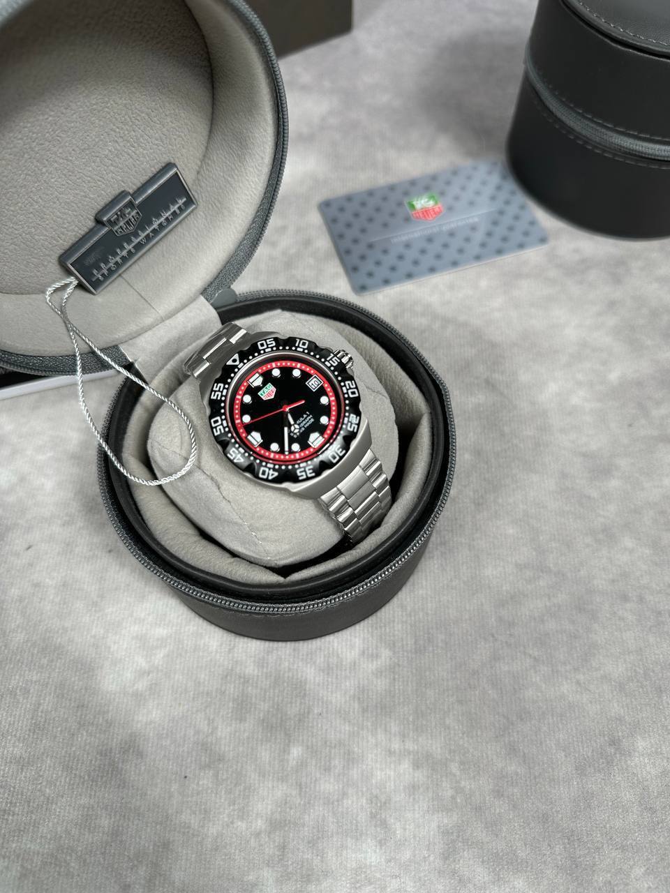 Tag Heuer Formula 1 Solargraph Silver Stainless Steel in Black Dial Mens Watches Best Sale UK Reps AAA Quality