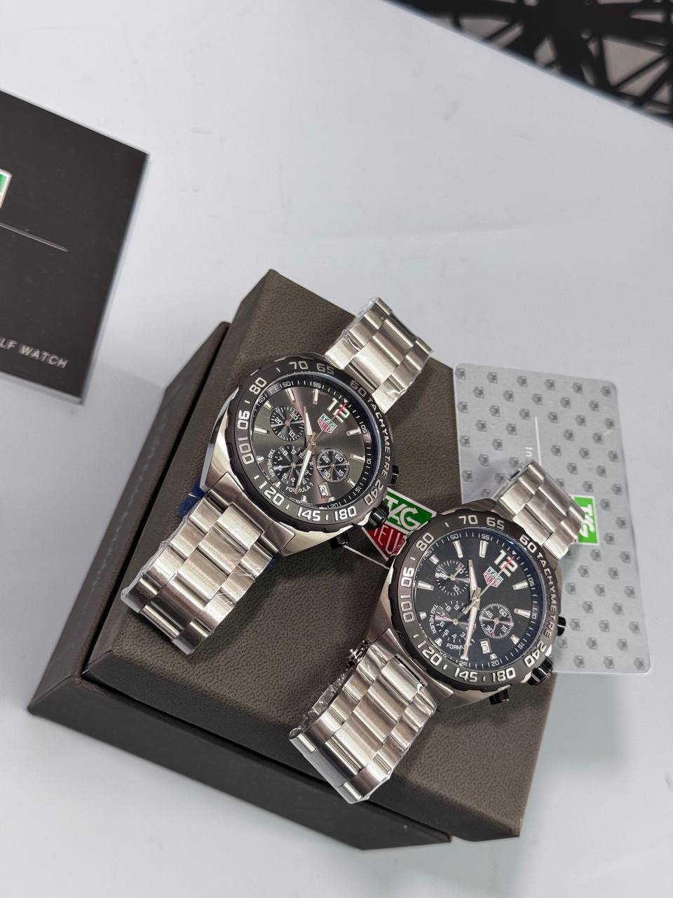 Tag Heuer Formula 1 Chronograph Silver Stainless Steel in 2 Different Dial Mens Watches Best Sale UK Reps AAA Quality