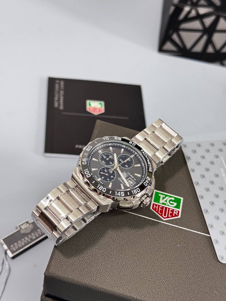 Tag Heuer Formula 1 Chronograph Calibre 16 Grey Dial Silver Stainless Steel Mens Watches Best Sale UK Reps AAA Quality