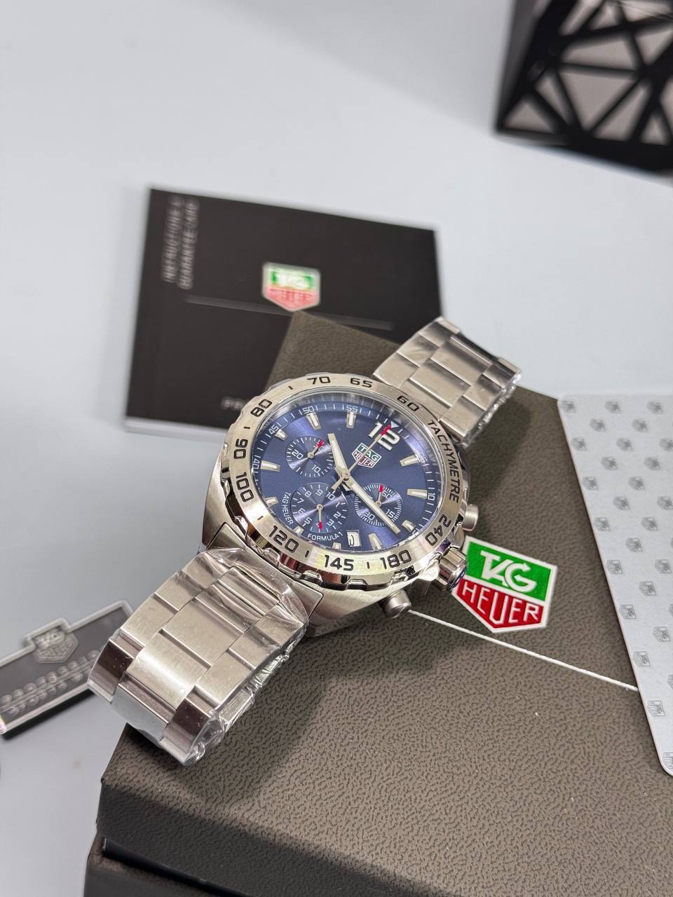 Tag Heuer Formula 1 Chronograph Blue Dial Silver Stainless Steel Mens Watches Best Sale UK Reps AAA Quality