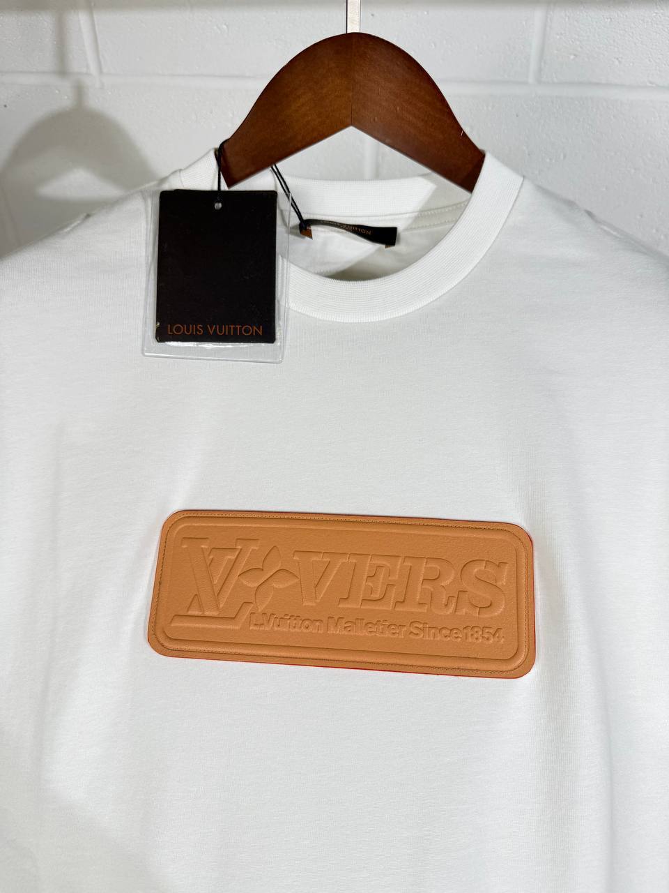 Louis Vuitton VVN Patch Crewneck T-Shirts Mens UK Reps AAA Quality
