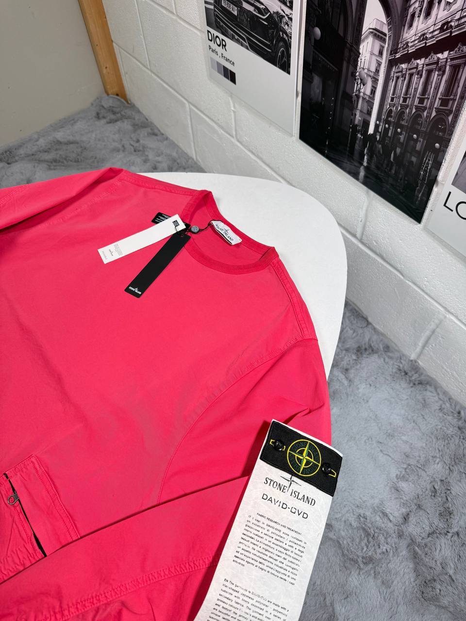 Stone Island Patch Long Sleeve Crewneck Overshirt Mens in Multiple Colors Best Sale UK Reps AAA Quality