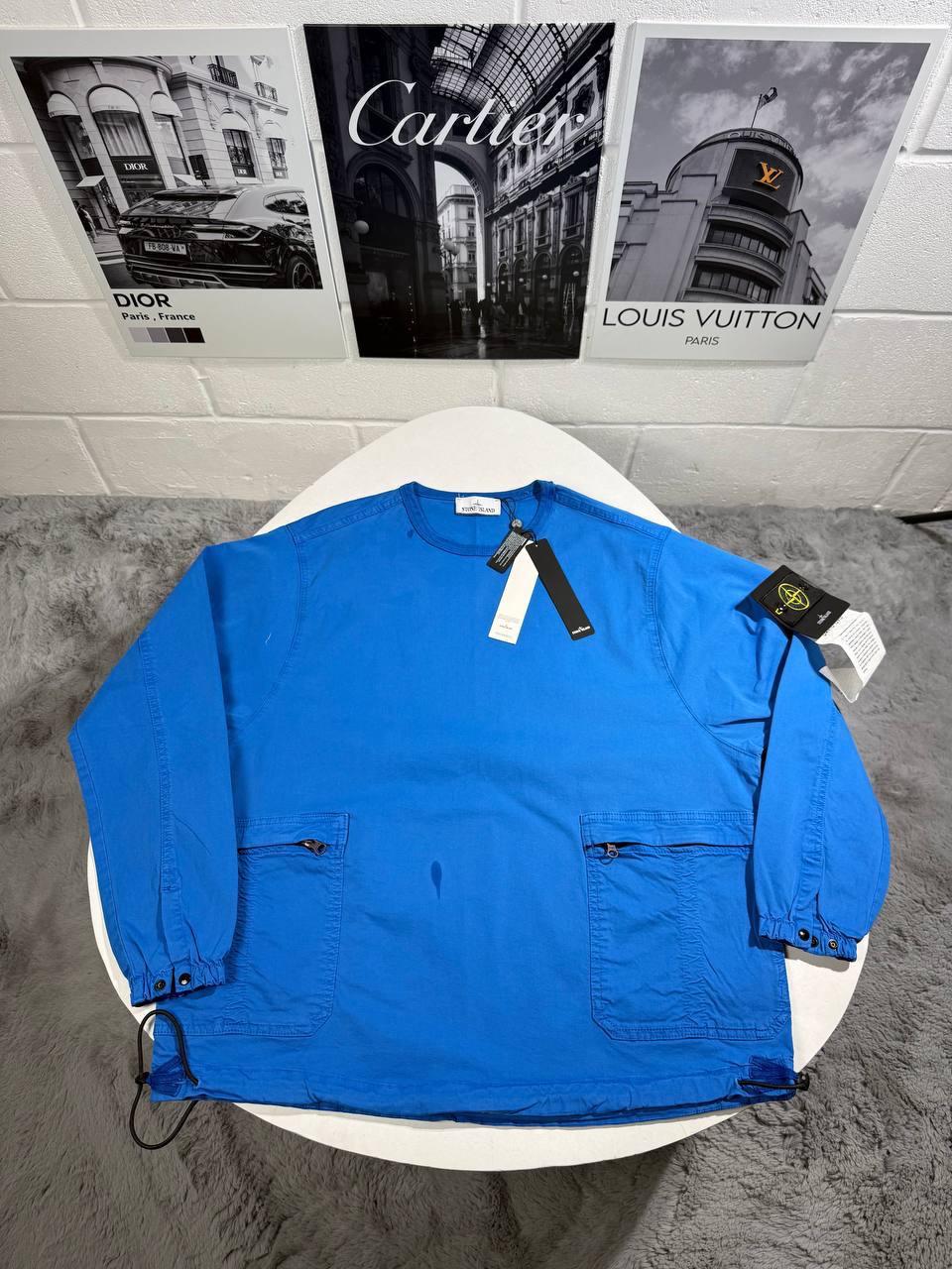 Stone Island Patch Long Sleeve Crewneck Overshirt Mens in Multiple Colors Best Sale UK Reps AAA Quality