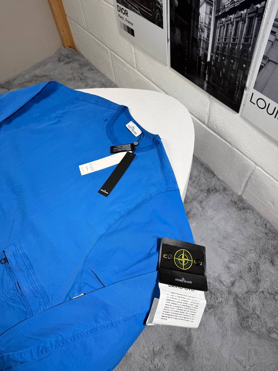 Stone Island Patch Long Sleeve Crewneck Overshirt Mens in Multiple Colors Best Sale UK Reps AAA Quality