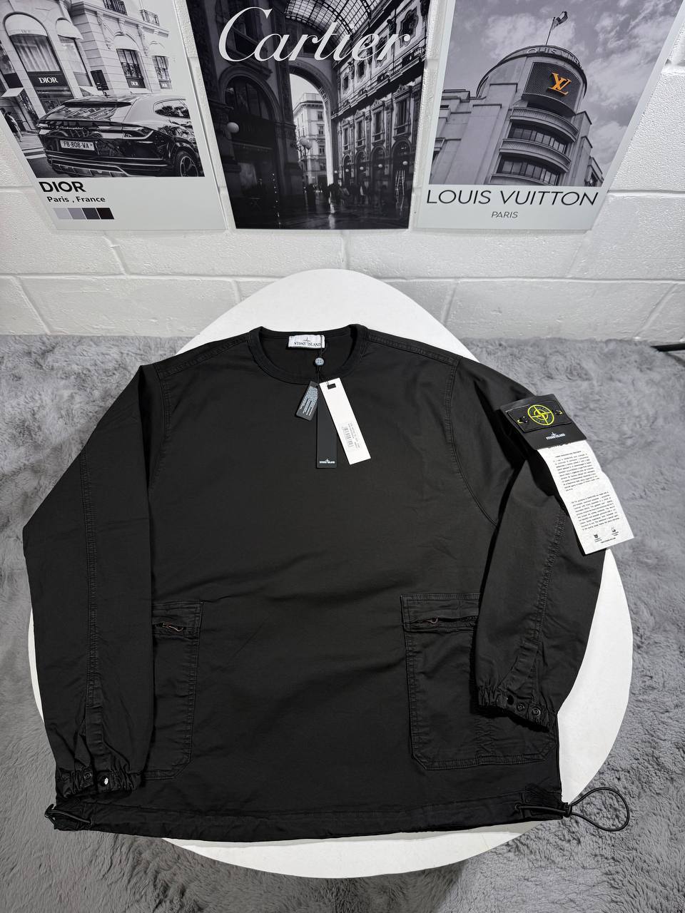 Stone Island Patch Long Sleeve Crewneck Overshirt Mens in Multiple Colors Best Sale UK Reps AAA Quality