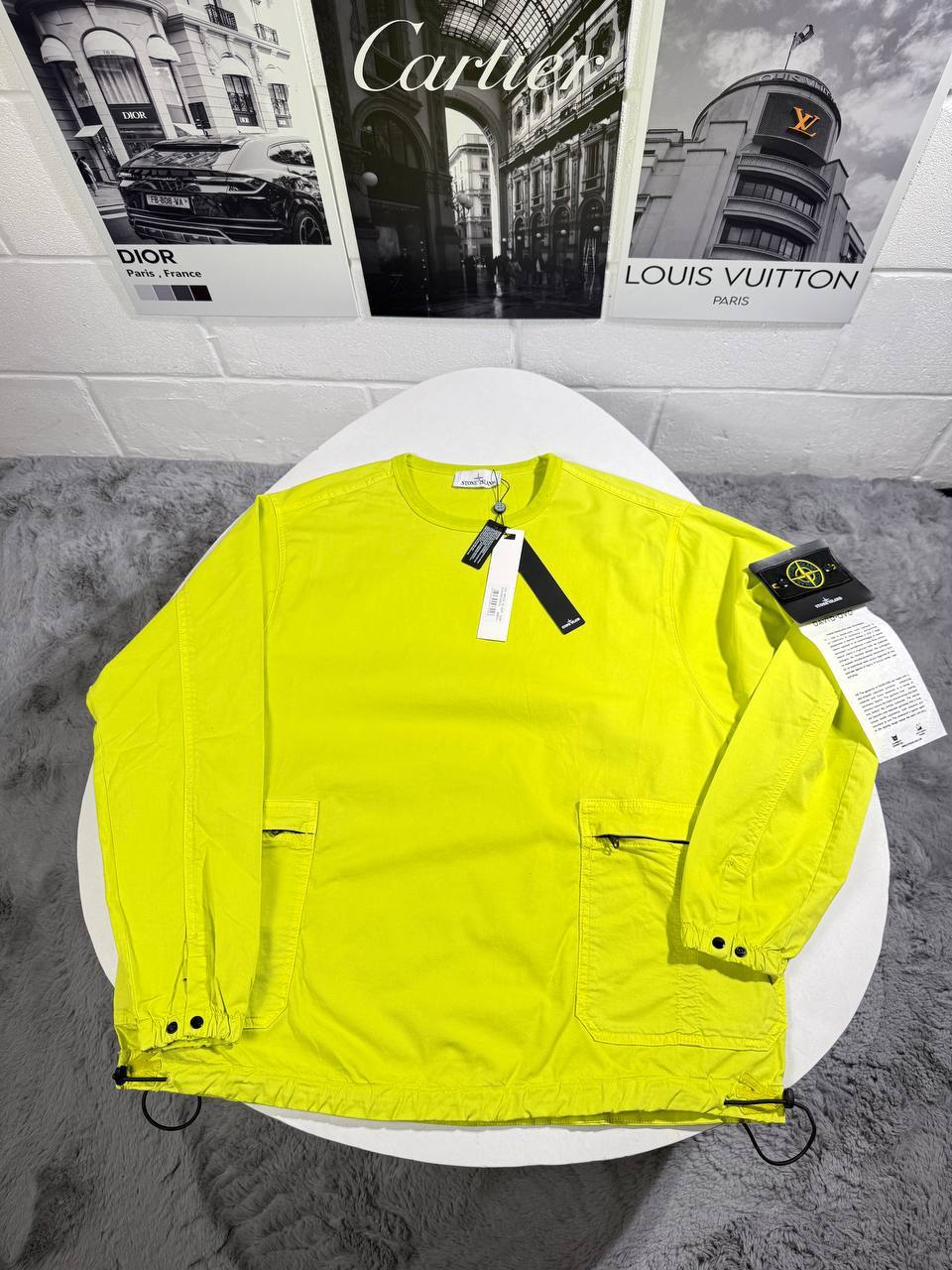 Stone Island Patch Long Sleeve Crewneck Overshirt Mens in Multiple Colors Best Sale UK Reps AAA Quality