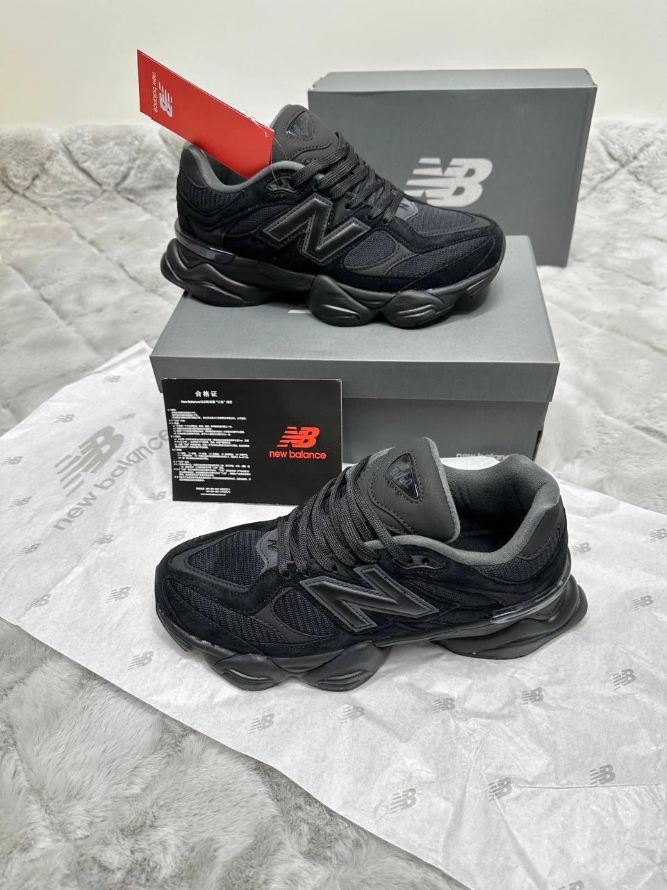 New Balance 9060 Triple Black Men's Trainers Best Sale UK Reps AAA Quality