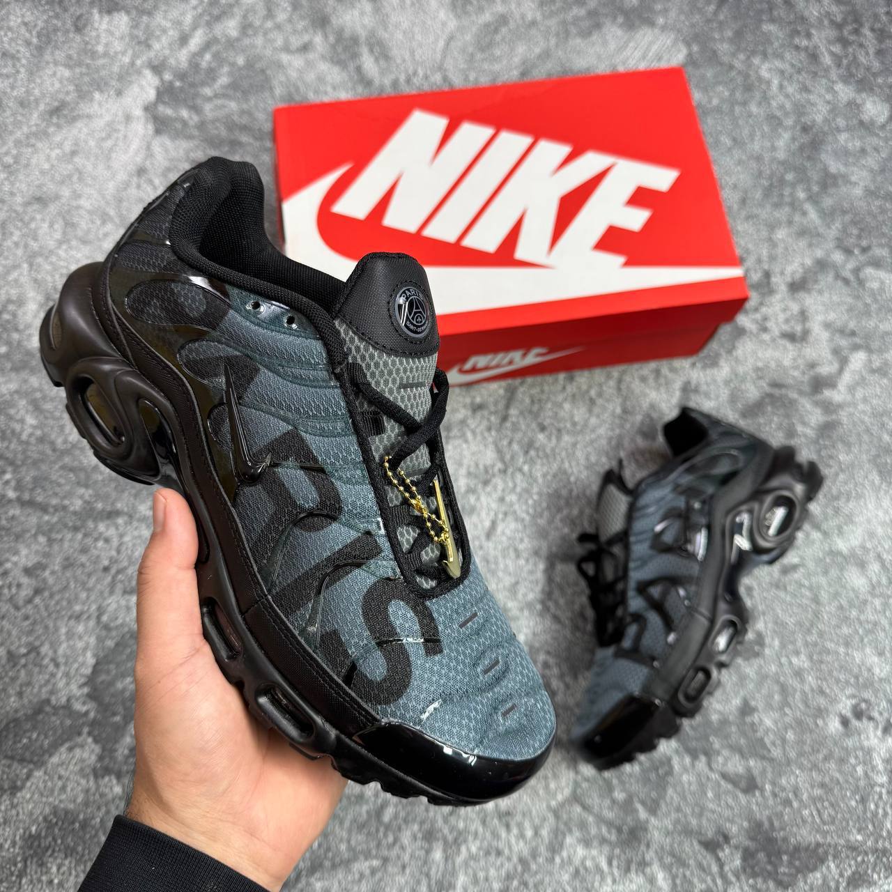 Nike Air Max Plus TN 'Paris Saint-Germain Black Particle' Mens Trainers Best Sale UK Reps AAA Quality