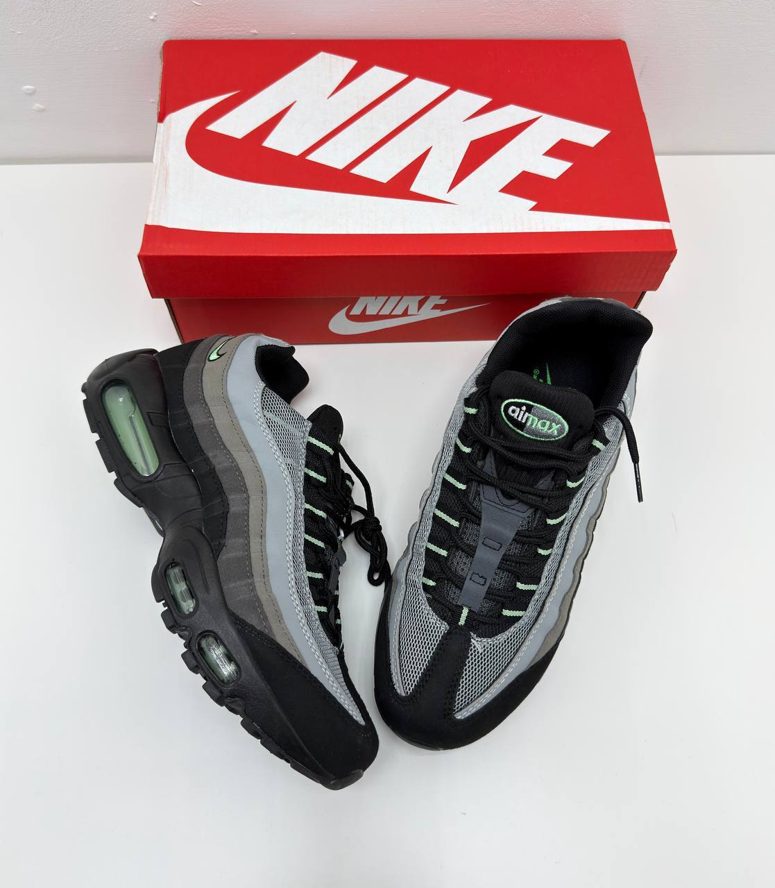 Nike Air Max 95 Vapor Green Mens Fashion Trainers Best Sale UK Reps AAA Quality
