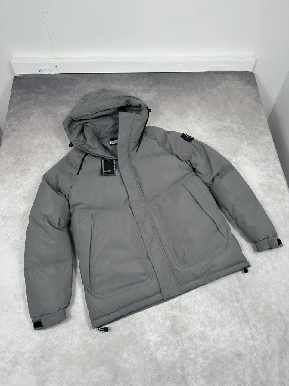 Stone Island Down Parka with Water Resistance and Snap Pockets Jacket Mens in 2 Colors Best Sale UK Reps AAA Quality