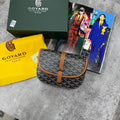 Goyard Belvedere PM Messenger Bag Black & Tan Canvas UK Reps AAA Quality