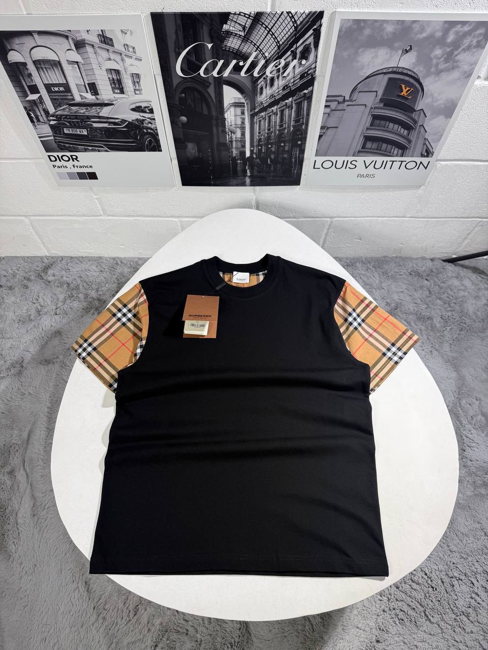 Burberry Vintage Check-Detail in 2 Colors T-shirt UK Reps AAA Quality