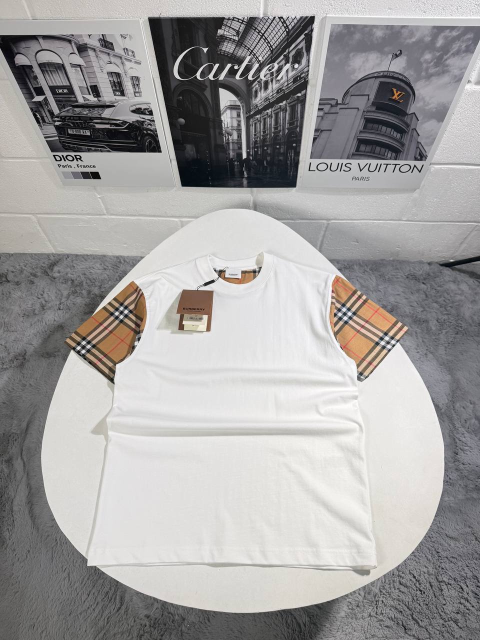 Burberry Vintage Check-Detail in 2 Colors T-shirt UK Reps AAA Quality