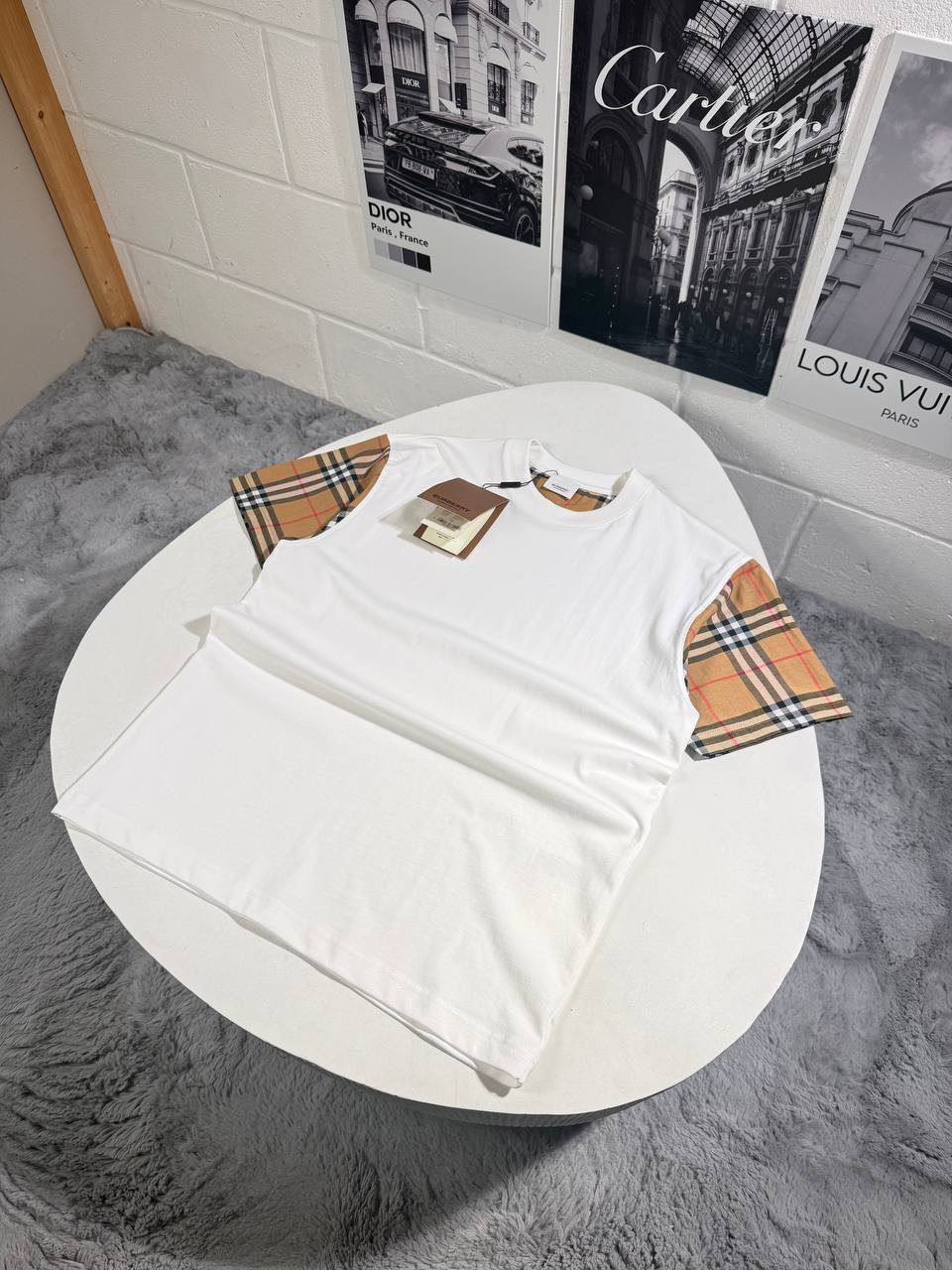 Burberry Vintage Check-Detail in 2 Colors T-shirt UK Reps AAA Quality
