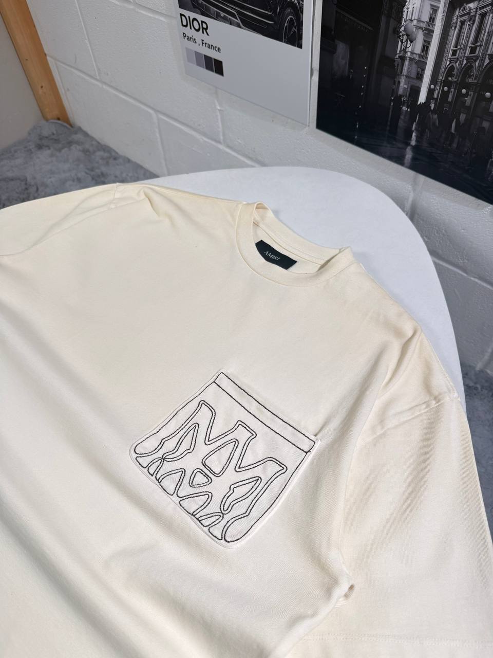 Amiri MA Outline Oversized T-Shirts Mens in 2 Colors UK Reps AAA Quality