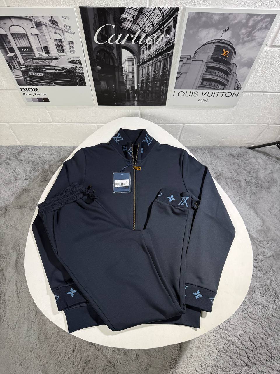 Louis Vuitton Monogram Detail Tracksuit Mens in Multiple Colors UK Reps AAA Quality