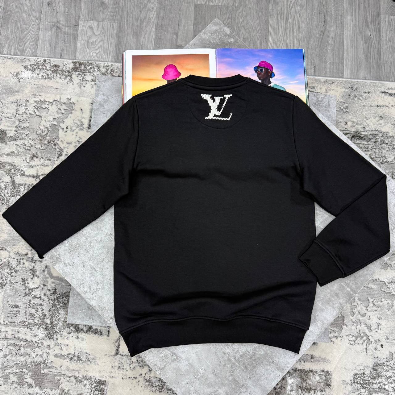 Louis Vuitton Margue Embroidered Signature Ready to Wear Jumpers Mens in 2 Colors Best Sale UK Reps AAA Quality