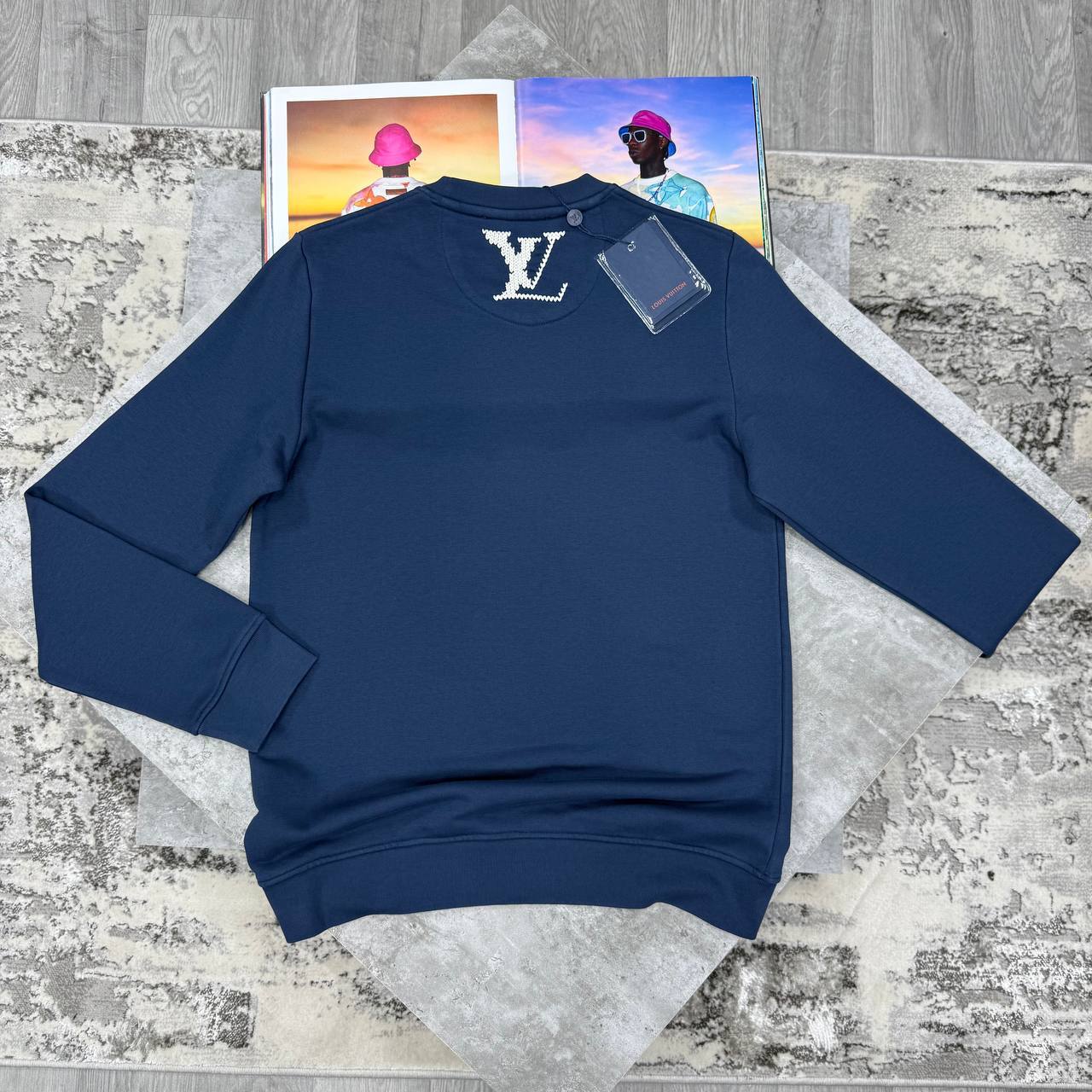 Louis Vuitton Margue Embroidered Signature Ready to Wear Jumpers Mens in 2 Colors Best Sale UK Reps AAA Quality