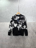 Louis Vuitton Camo Jacquard Monogram Patterned Jumpers Mens in Black Color Best Sale UK Reps AAA Quality