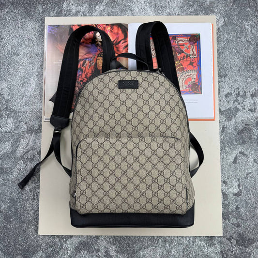 Gucci GG Supreme Monogram Backpack Beige UK Reps AAA Quality