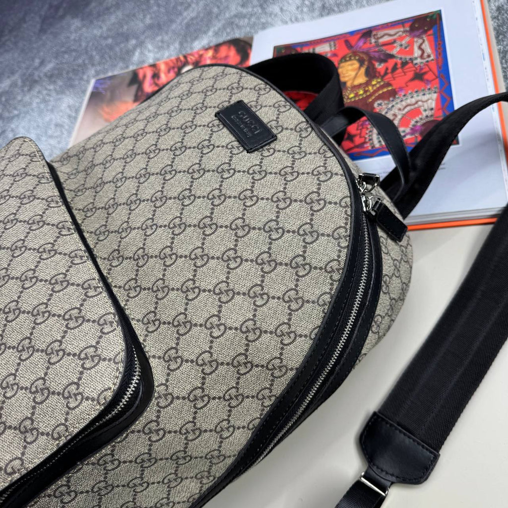 Gucci GG Supreme Monogram Backpack Beige UK Reps AAA Quality