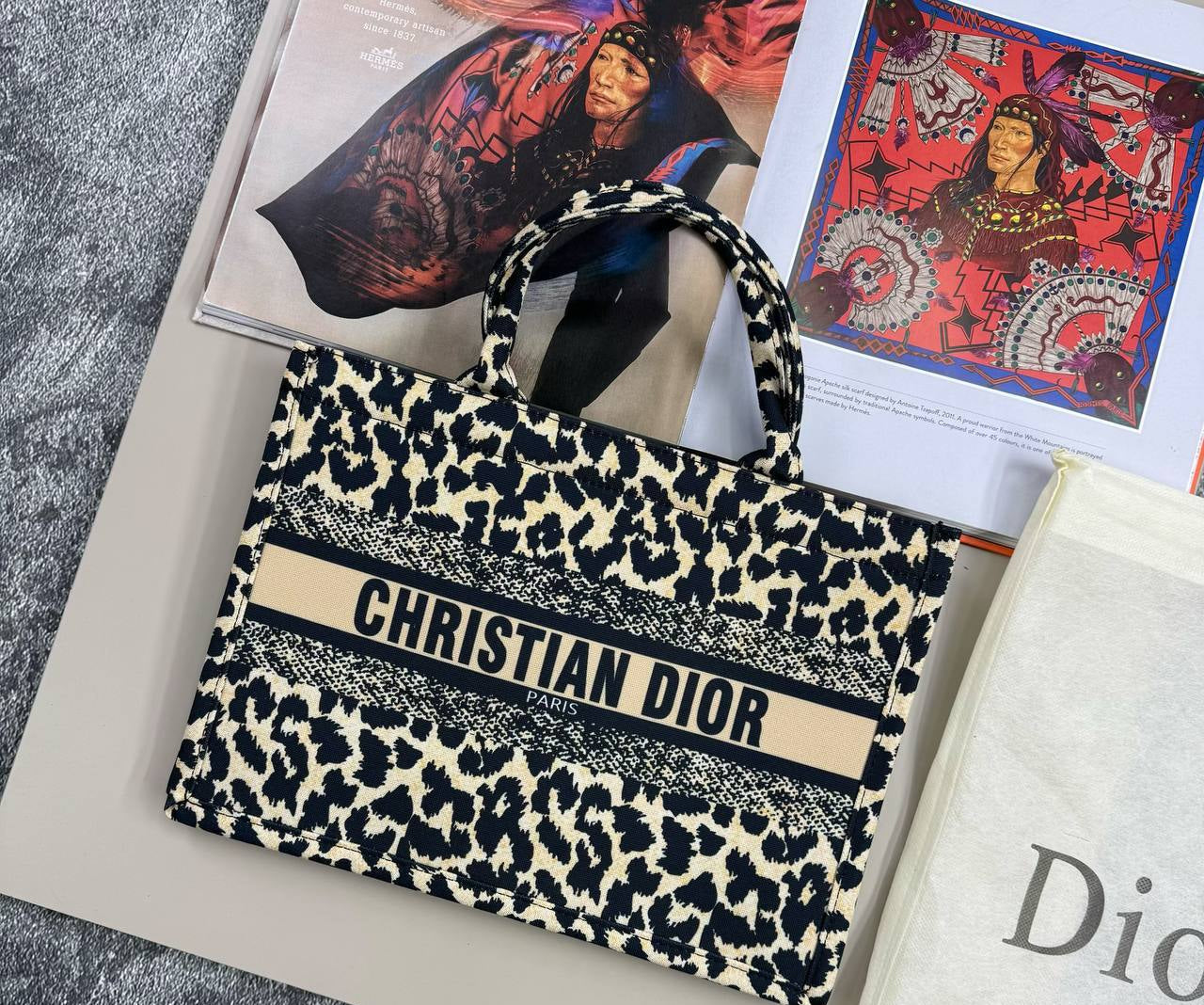Christian Dior Mizza Large Book Tote Bag Womens in Small Size UK Reps AAA Quality