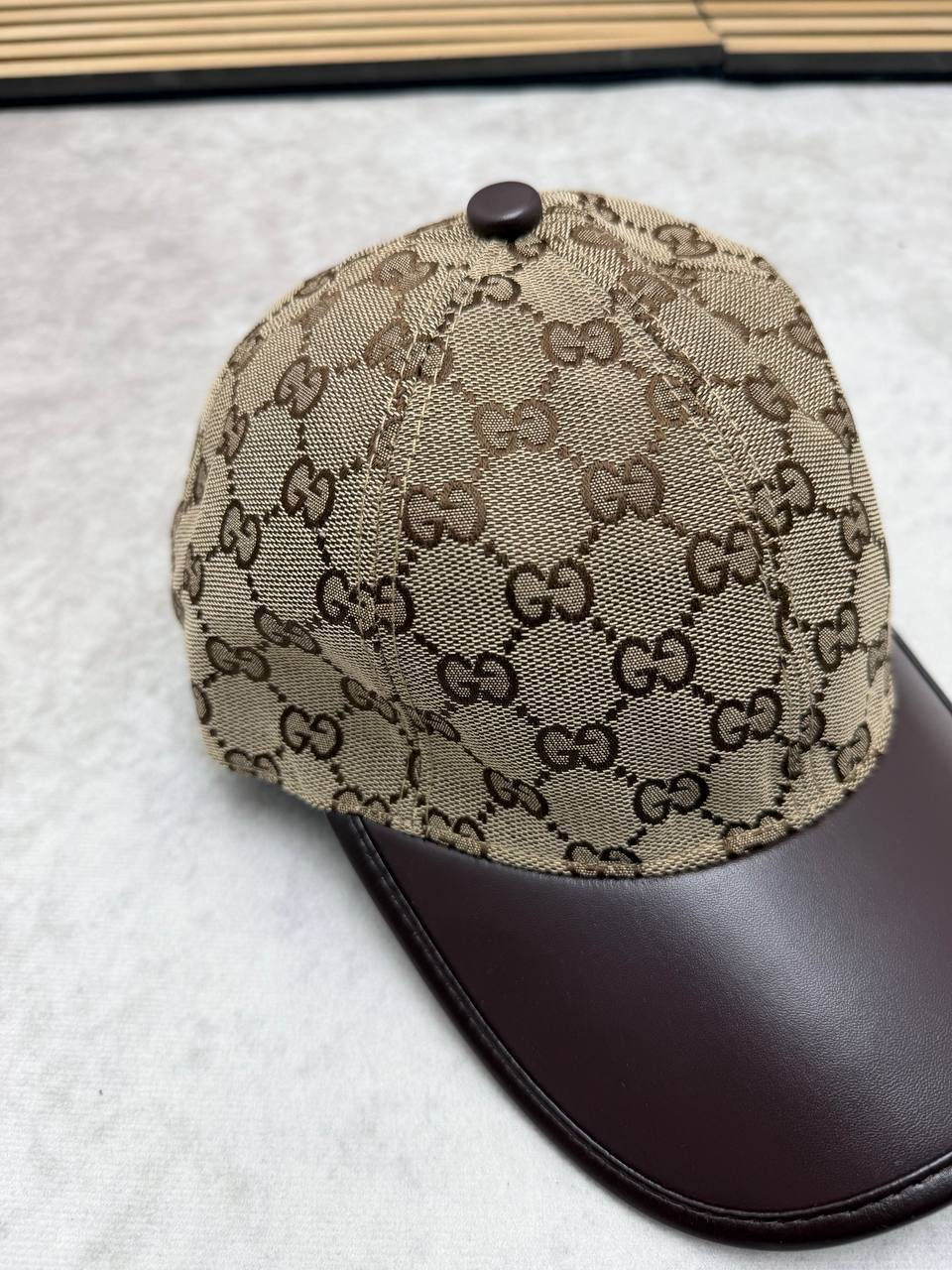 Gucci GG Monogram Baseball Cap Beige UK Reps AAA Quality