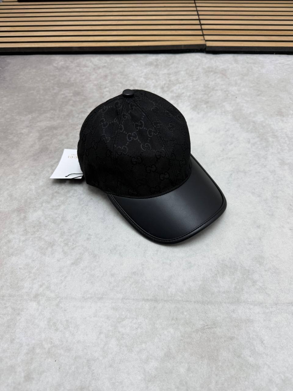 Gucci GG Monogram Baseball Cap in Black UK Reps AAA Quality