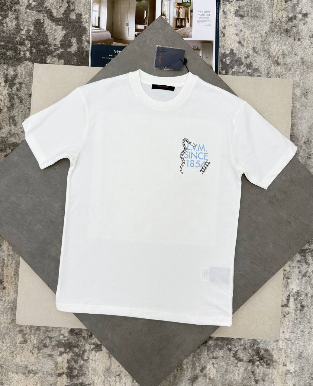 Louis Vuitton Snakes & Ladders Motif in Multiple Colors T-Shirt UK Reps AAA Quality