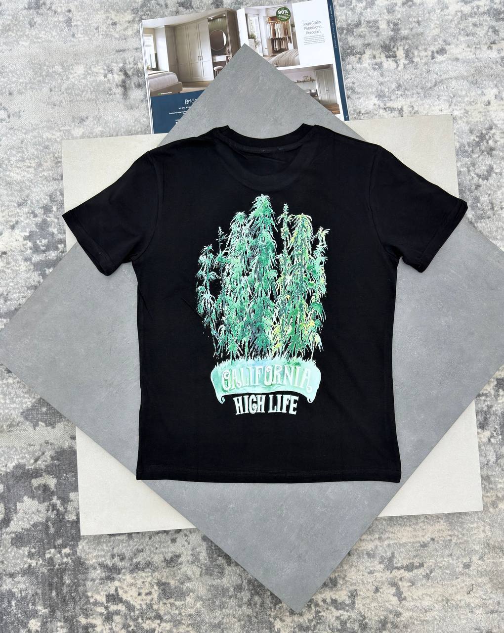 Amiri California High Life T-Shirts Mens in 2 Colors UK Reps AAA Quality