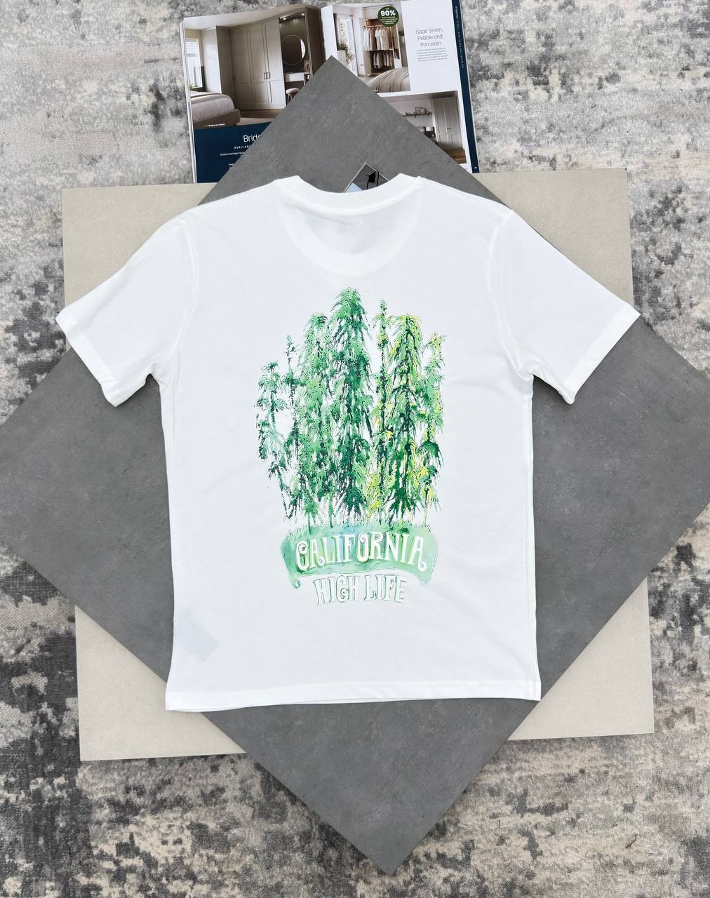 Amiri California High Life T-Shirts Mens in 2 Colors UK Reps AAA Quality
