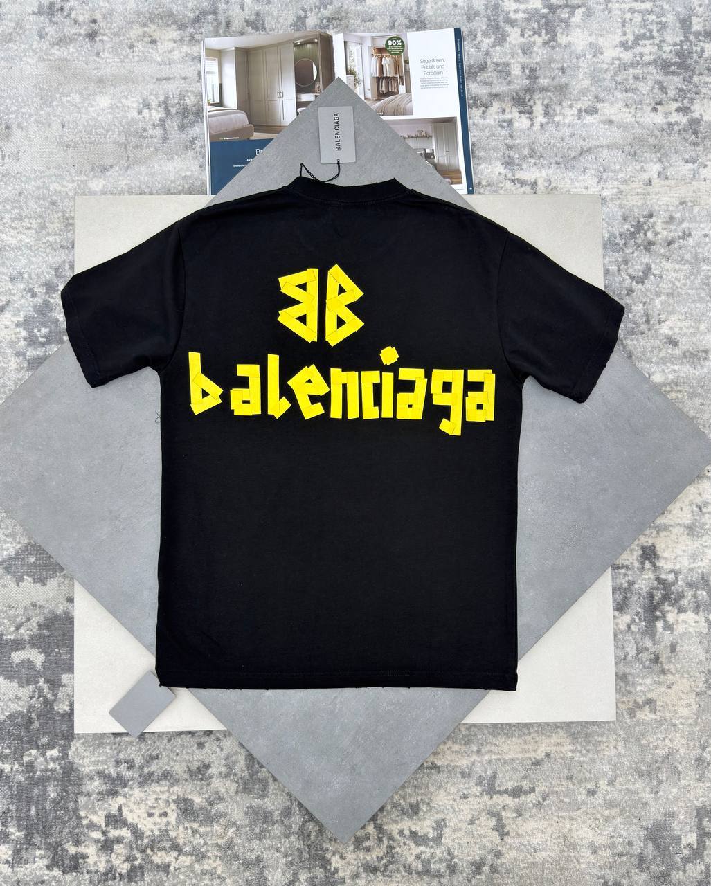 Balenciaga Tape Type Logo T-Shirts in 2 Colors Mens UK Reps AAA Quality