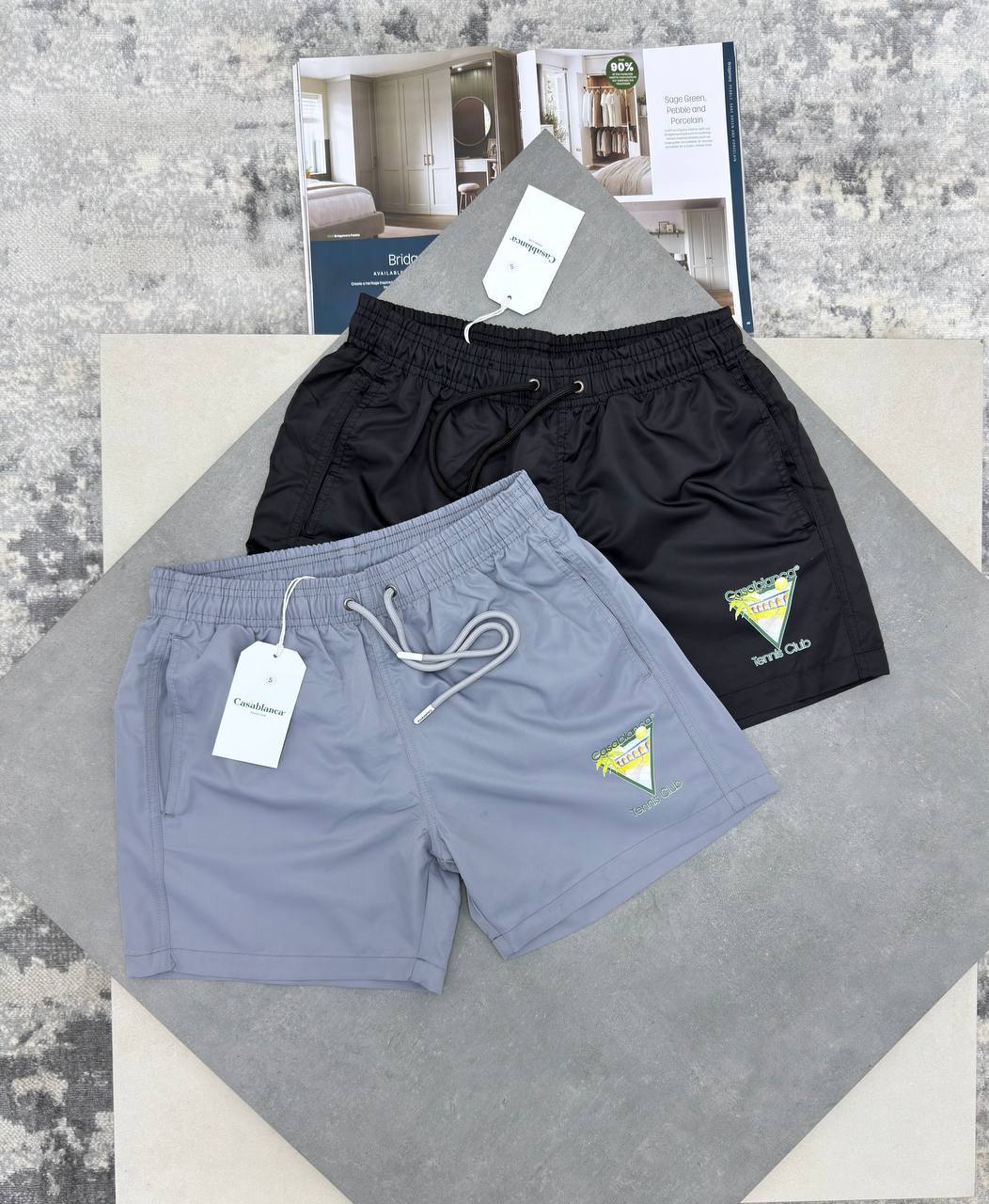 Casablanca Tennis Club Shorts Mens in 2 Colors UK Reps AAA Quality