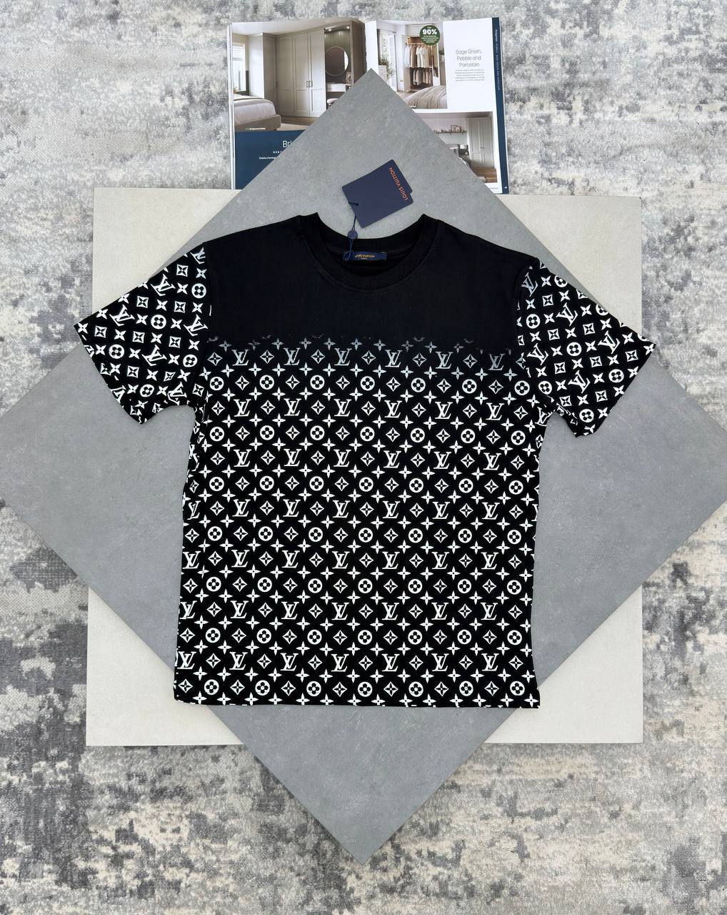 Louis Vuitton Monogram Gradient in 2 Colors T-Shirt UK Reps AAA Quality
