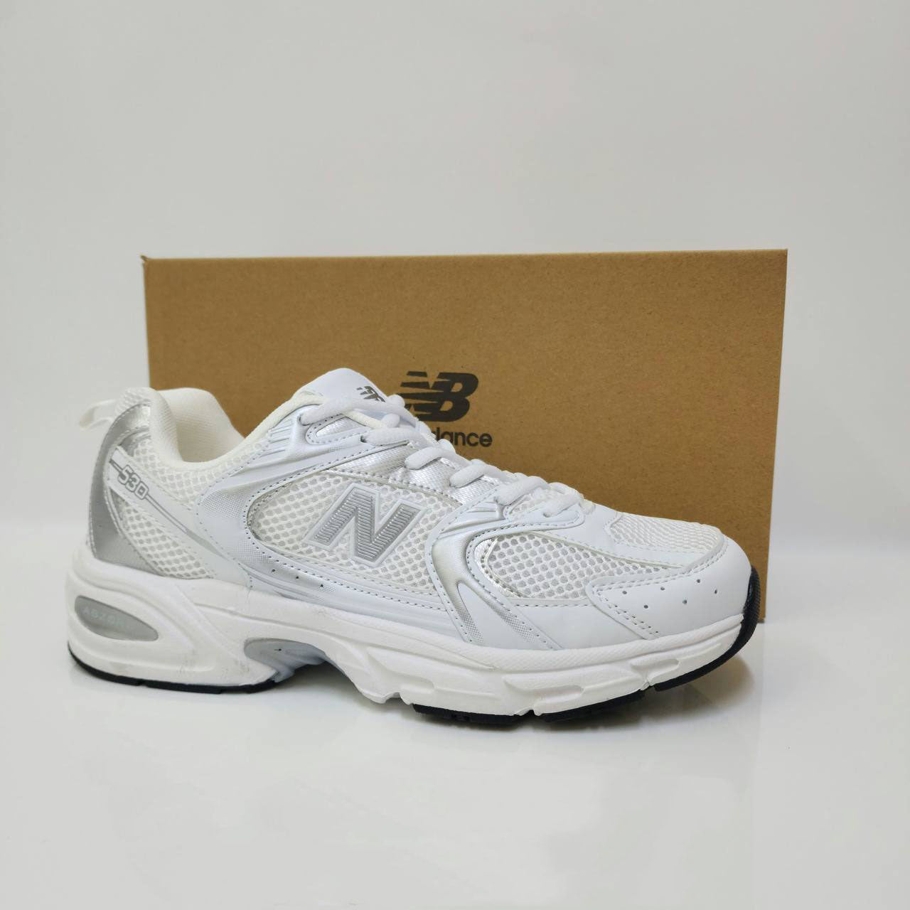 New Balance 530 White/Silver Metallic Mens Trainers UK Reps AAA Quality