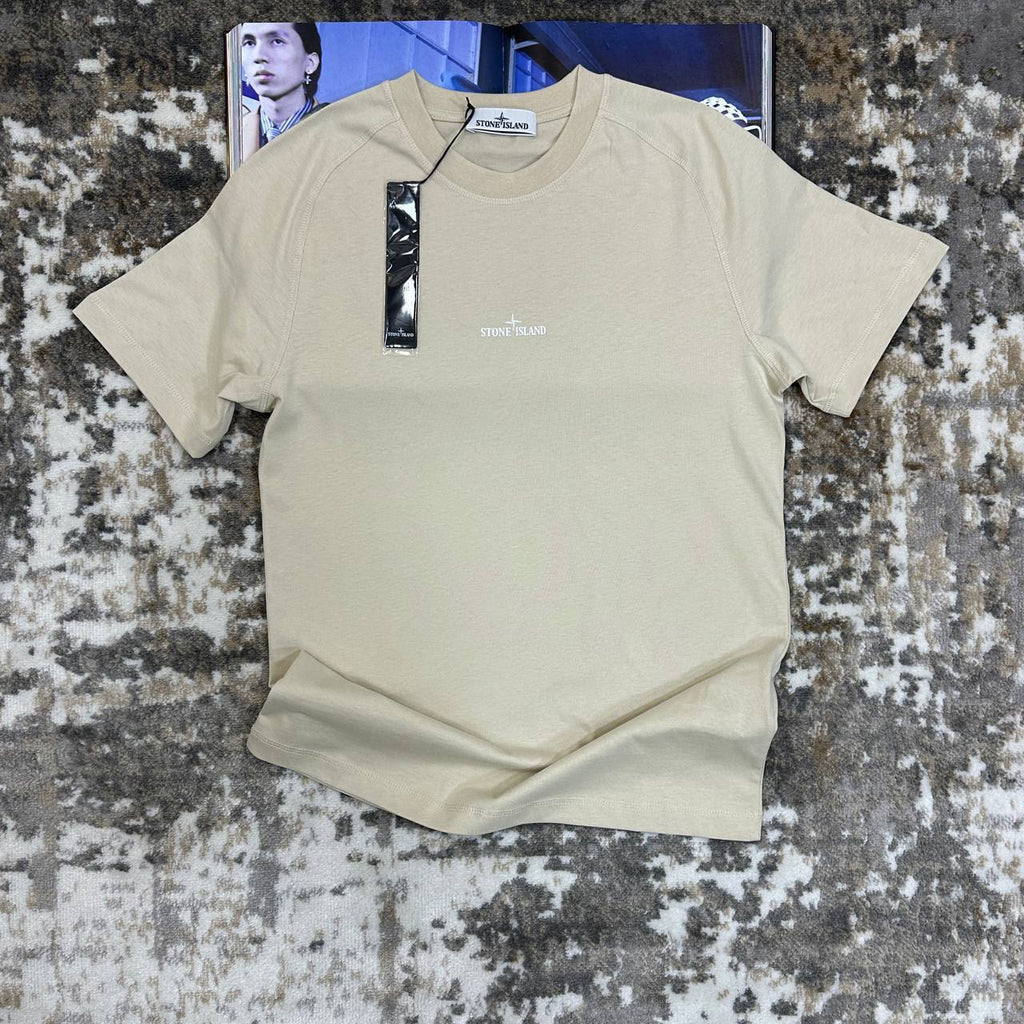 Stone Island Compass-Printed Crewneck T-Shirts Mens in Multiple Colors UK Reps AAA Quality