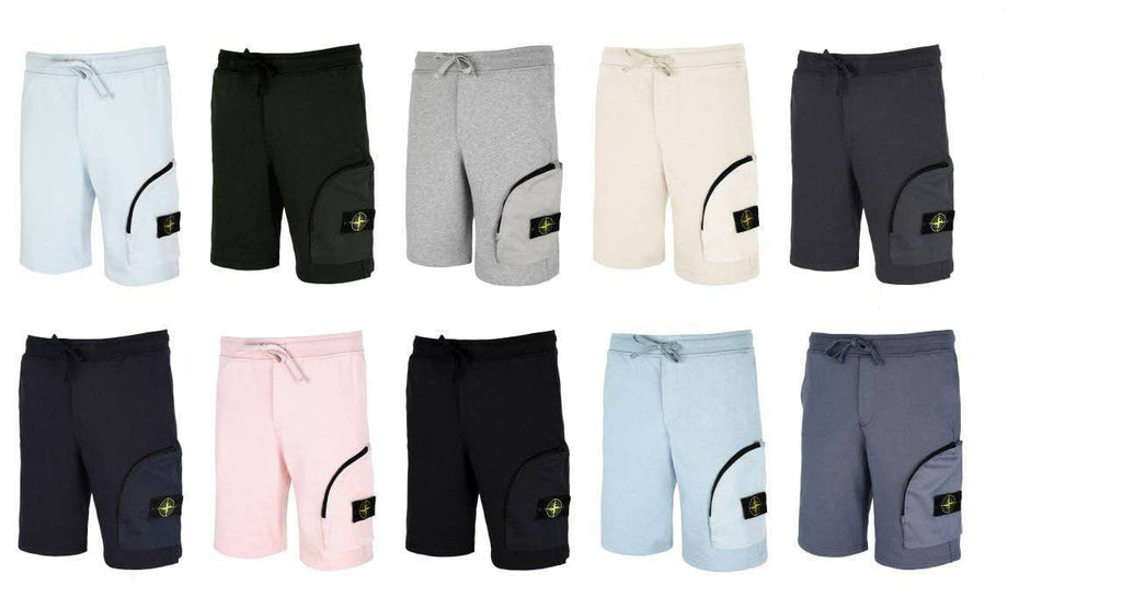 Stone Island Compass-badge Shorts Mens in Multiple Colors Best Sale UK Reps AAA Quality