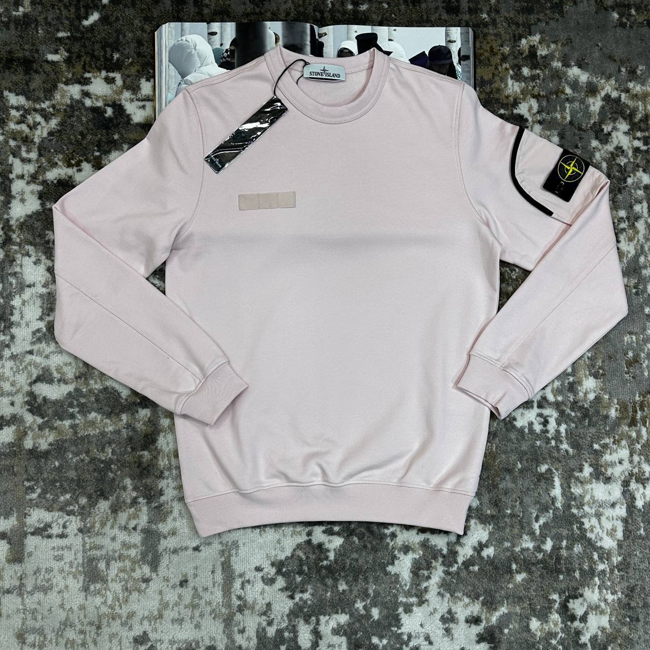 Stone Island Crewneck Jumpers with Zip Sleeves Mens in Multiple Colors UK Reps AAA Quality
