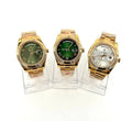 Rolex Roman Dial Day-Date Watch with Golden Bracelet & Multiple Dial Colors Mens Watches Best Sale UK Reps AAA Quality
