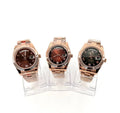 Rolex Roman Dial Day-Date Fluted Bezel Watch with Rose Gold Bracelet & Multiple Dial Colors Mens Watches Best Sale UK Reps AAA Quality